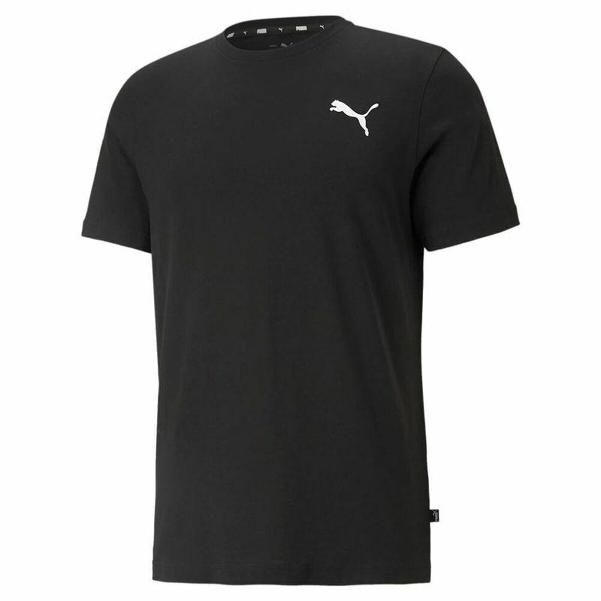 Men’s Short Sleeve T-Shirt Puma Essentials Small Logo Black-0