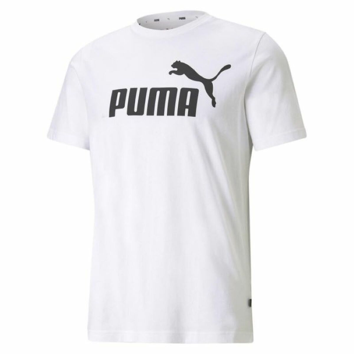 Men’s Short Sleeve T-Shirt Puma ESS LOGO TEE 586666 02 White-2