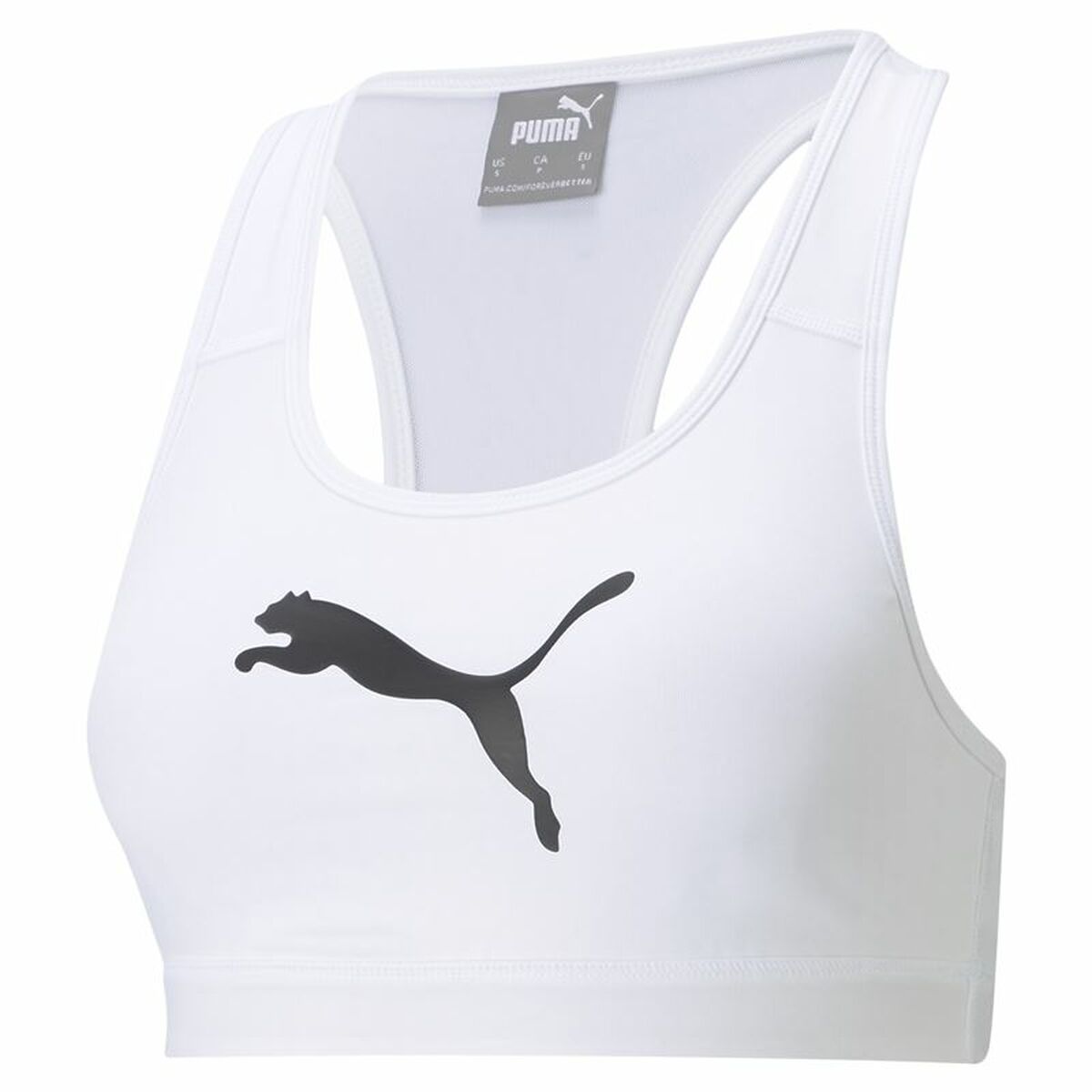 Sports Bra Puma Mid Impact 4Keeps White-0