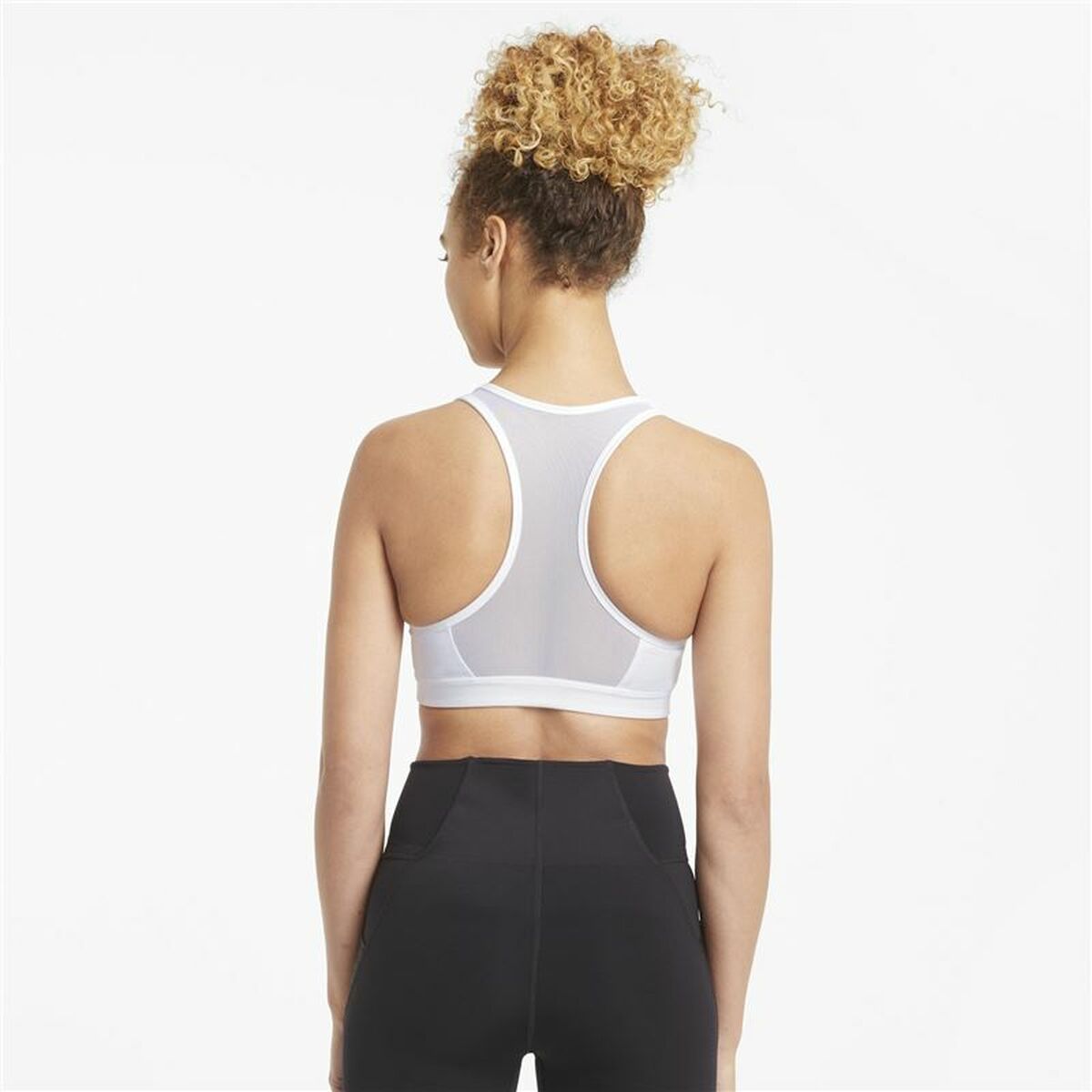 Sports Bra Puma Mid Impact 4Keeps White-2