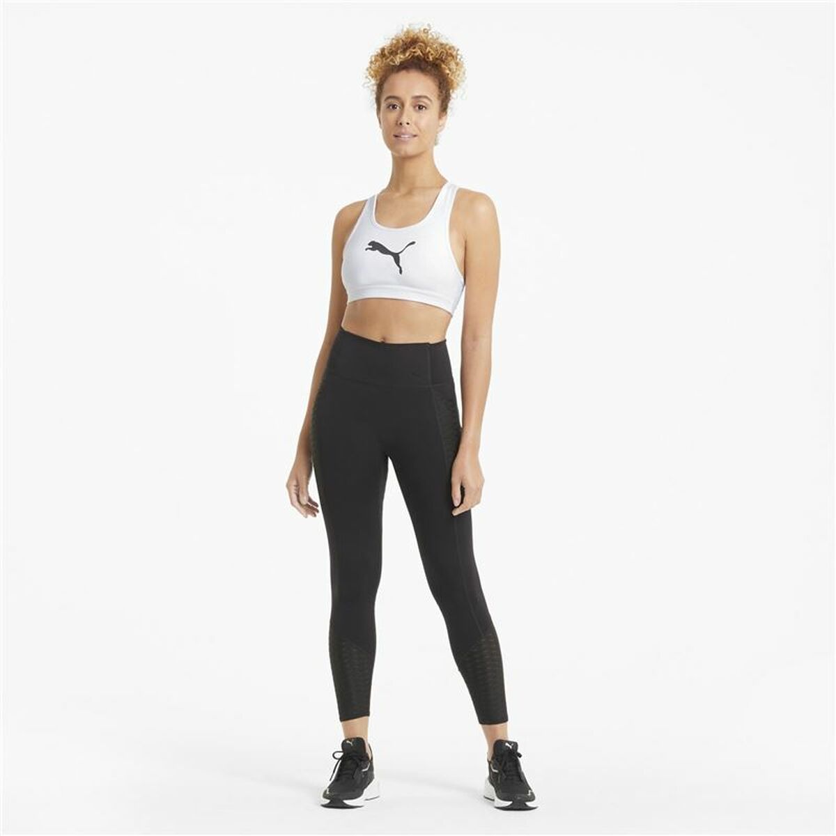 Sports Bra Puma Mid Impact 4Keeps White-1