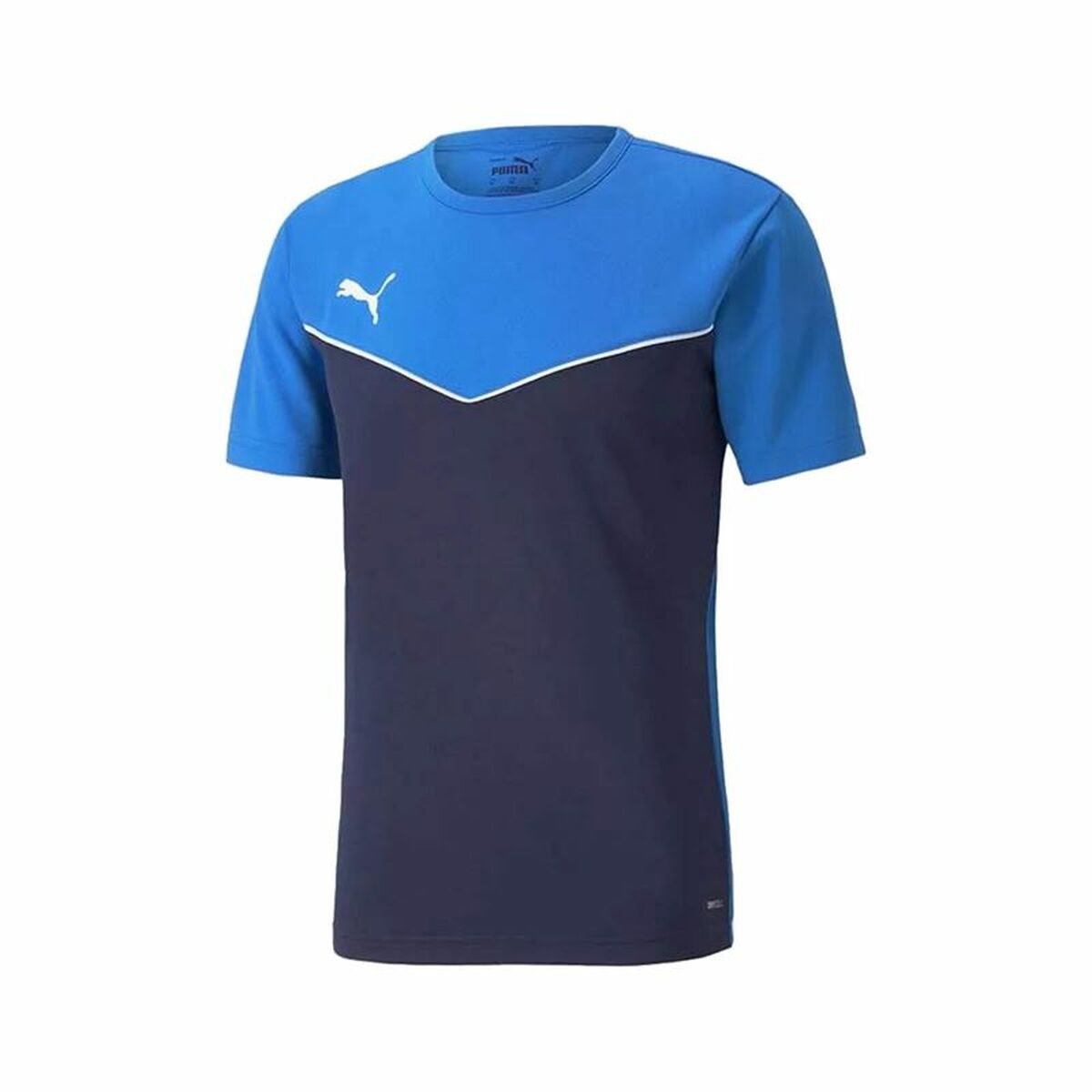 Child's Short Sleeve T-Shirt Puma  Individual Rise Blue Blue-0