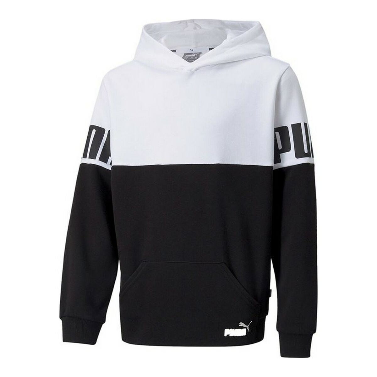 Men’s Sweatshirt without Hood Puma Colorblock White-0