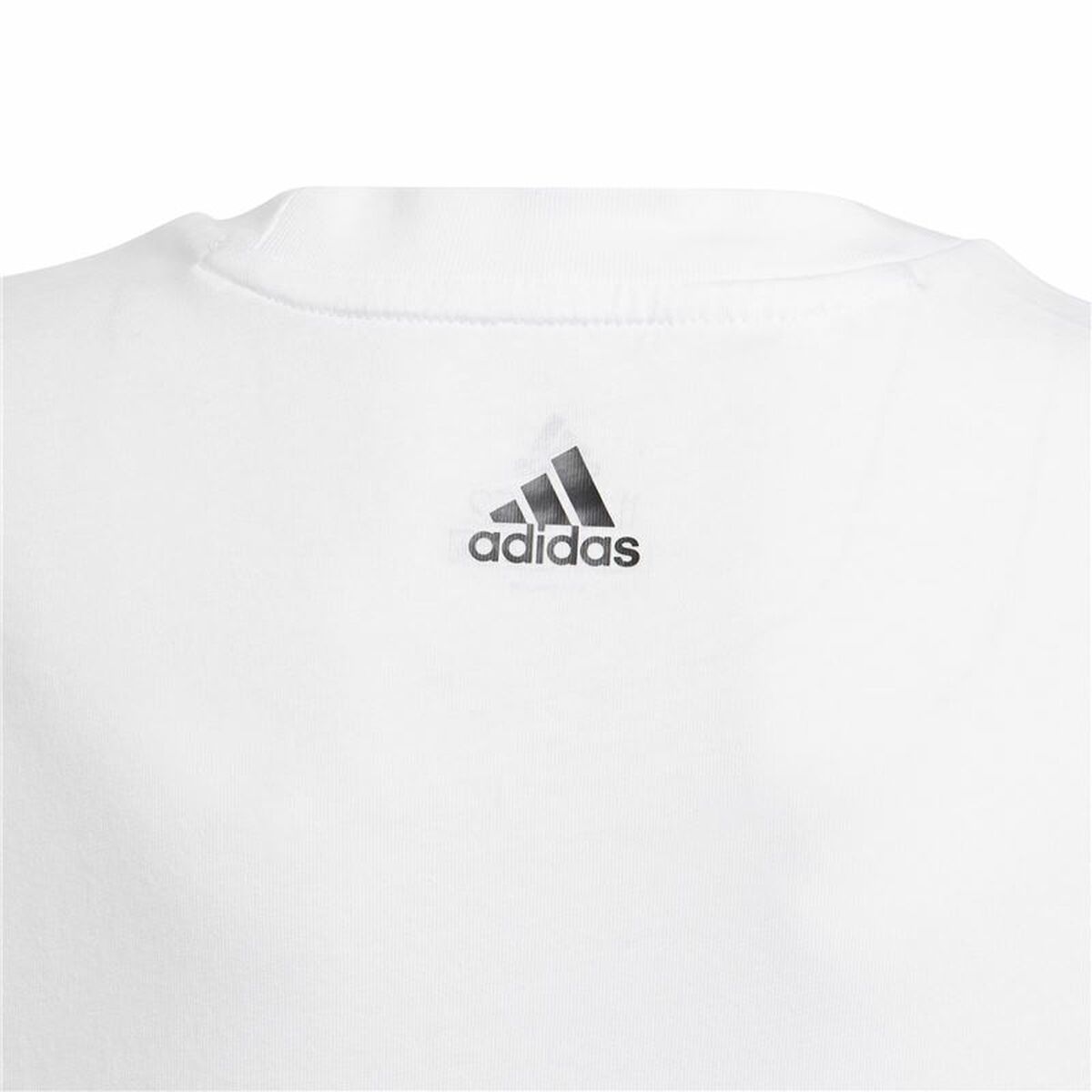 Child's Short Sleeve T-Shirt Adidas Essentials White-5