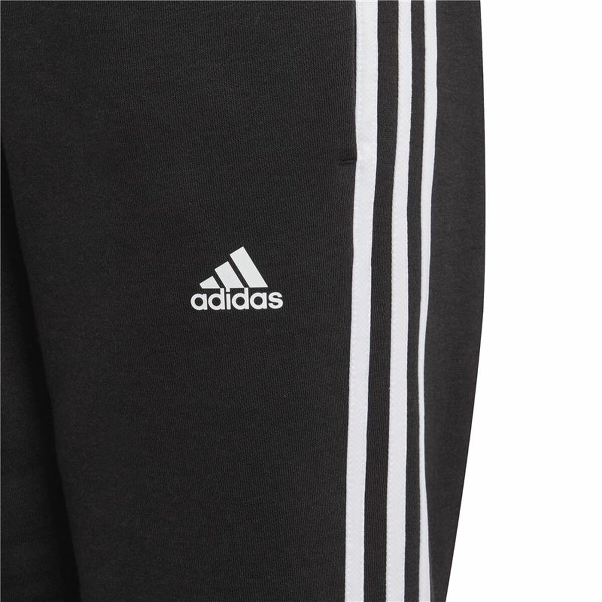 Children's Tracksuit Bottoms Adidas  Essentials 3 Ban Black-5