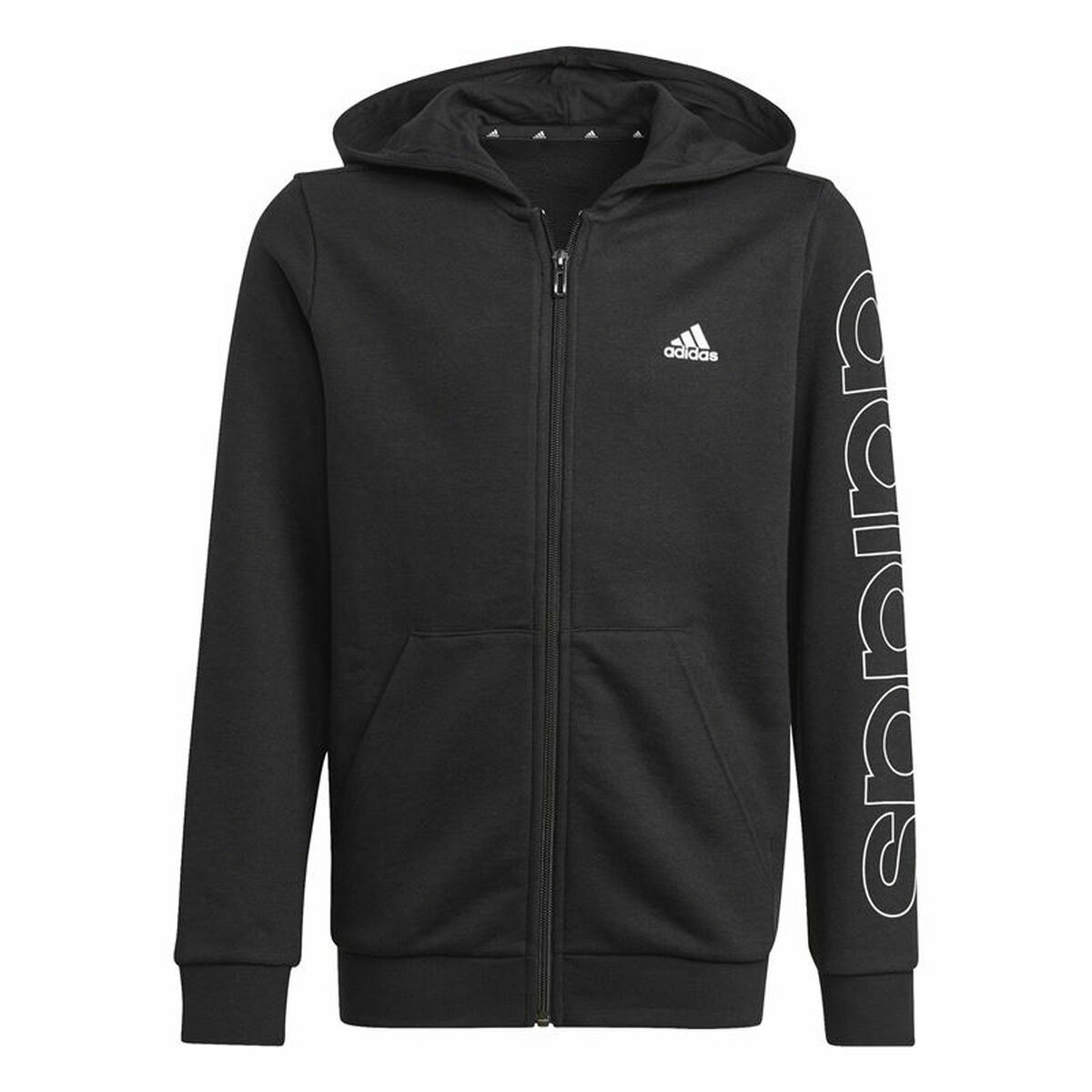 Children's Sports Jacket Adidas Essentials  Black-0