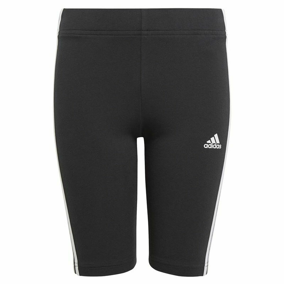 Sports Leggings for Children Adidas Essentials 3 Stripes Black-0