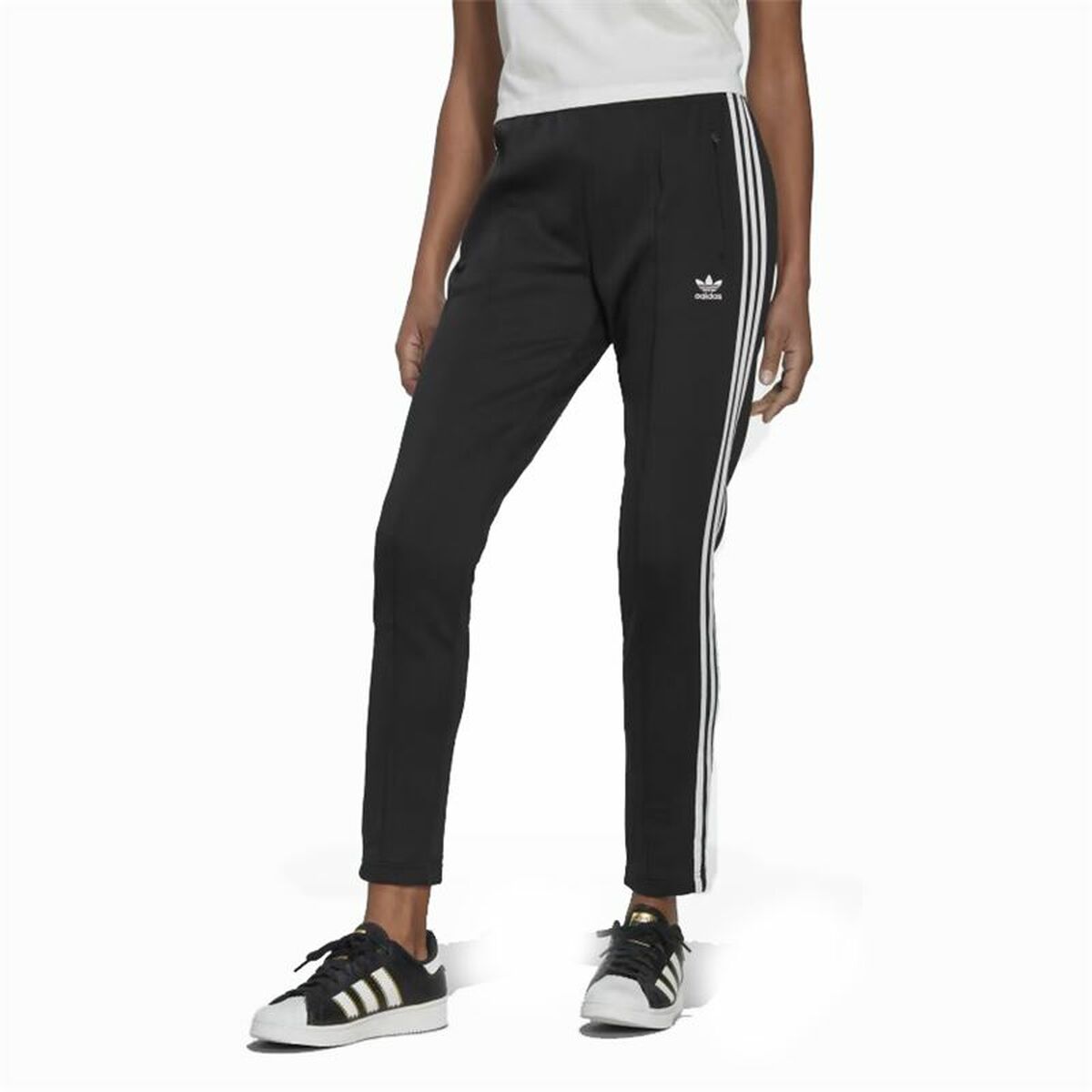 Long Sports Trousers Adidas Originals Primeblue Black Lady-0