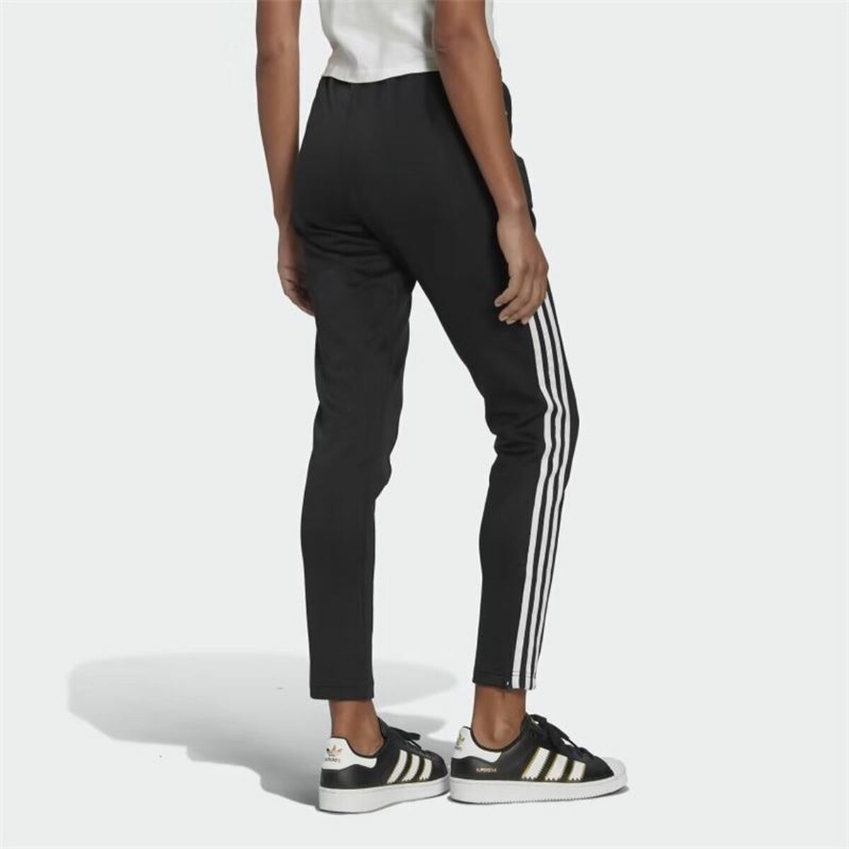 Long Sports Trousers Adidas Originals Primeblue Black Lady-4