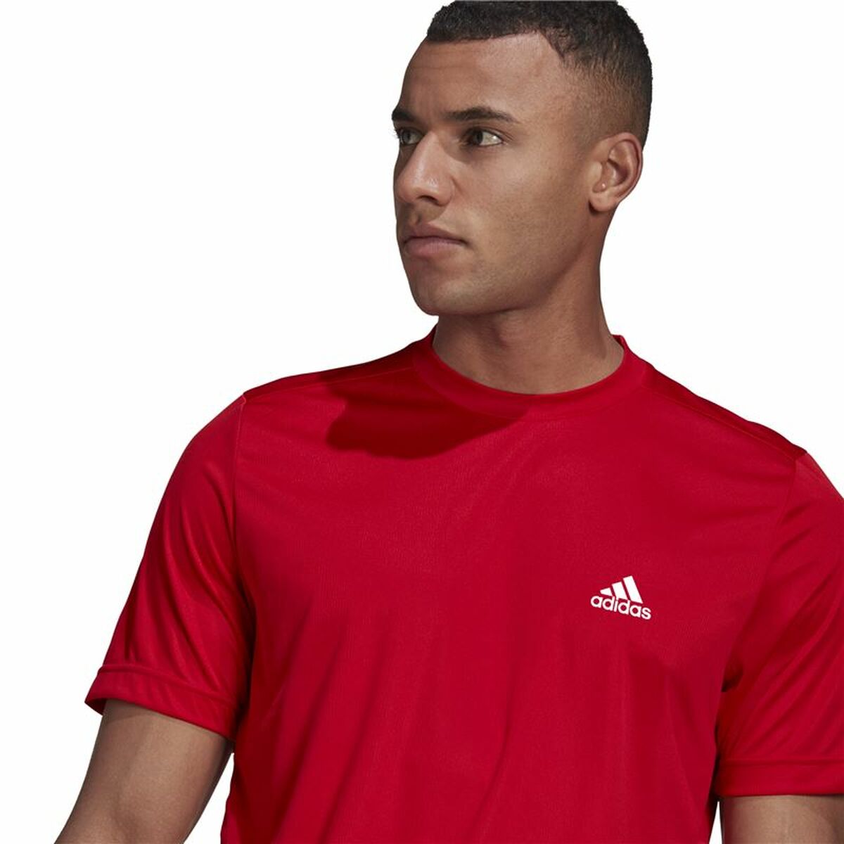 Men’s Short Sleeve T-Shirt  Aeroready Designed To Move Adidas Designed To Move Red-3