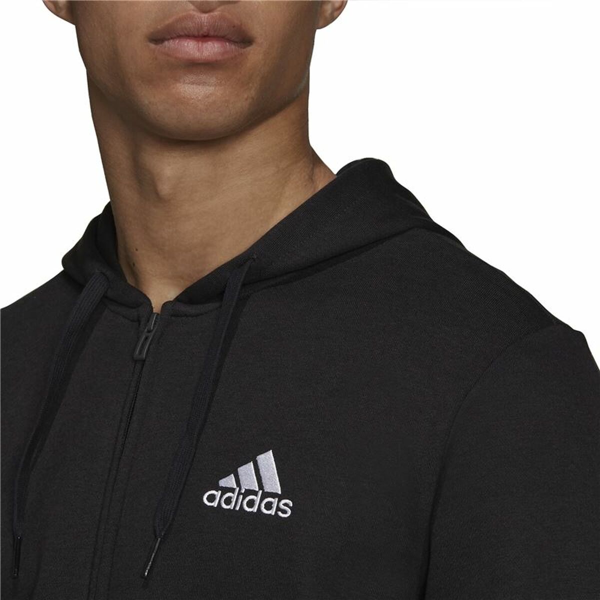 Men's Sports Jacket Adidas French Terry Big Logo Black-3