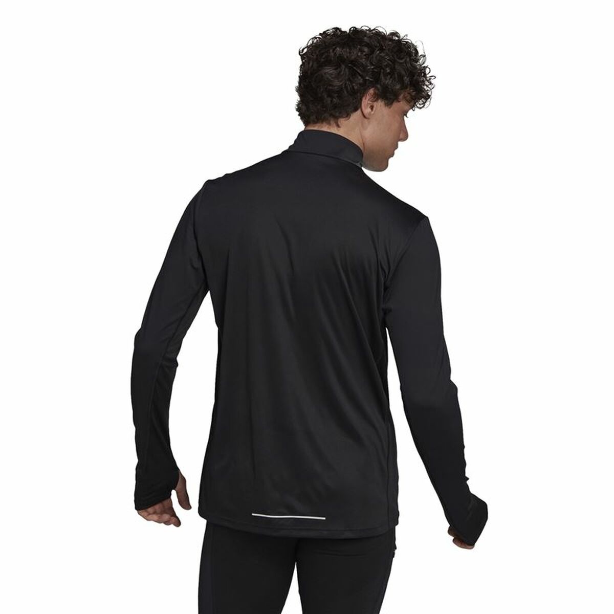 Men’s Long Sleeve T-Shirt Adidas Own The Run Black-1