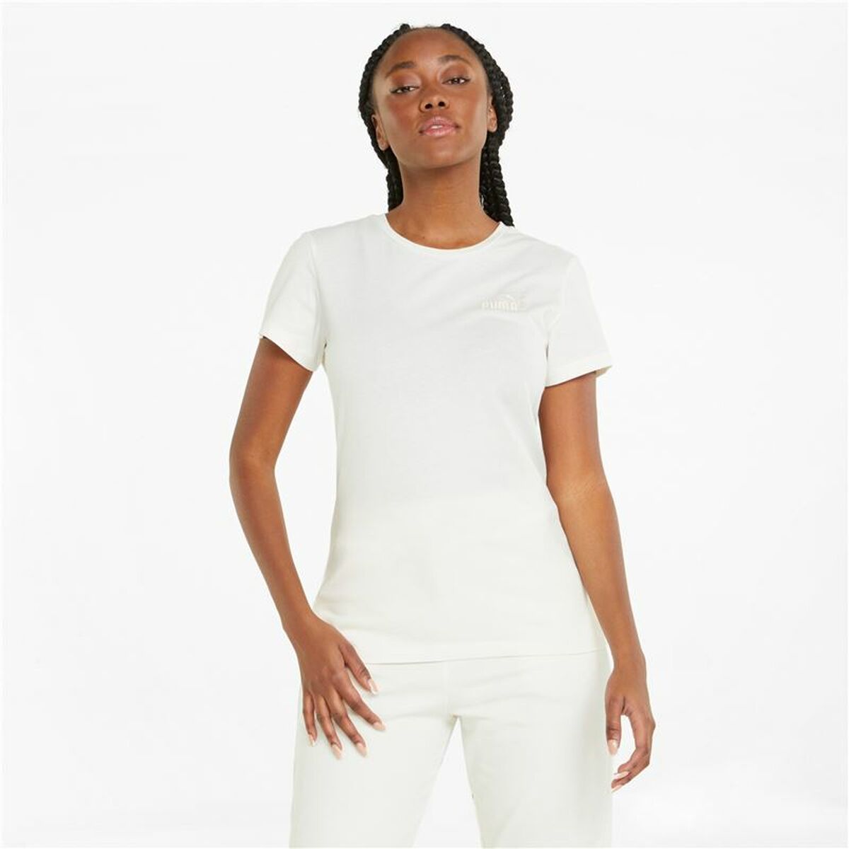 Women’s Short Sleeve T-Shirt Puma White-3