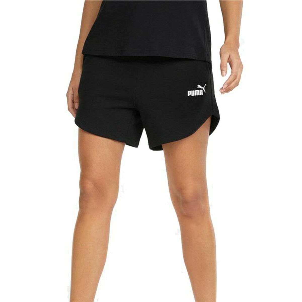 Long Sports Trousers Puma ESS Black Lady-4