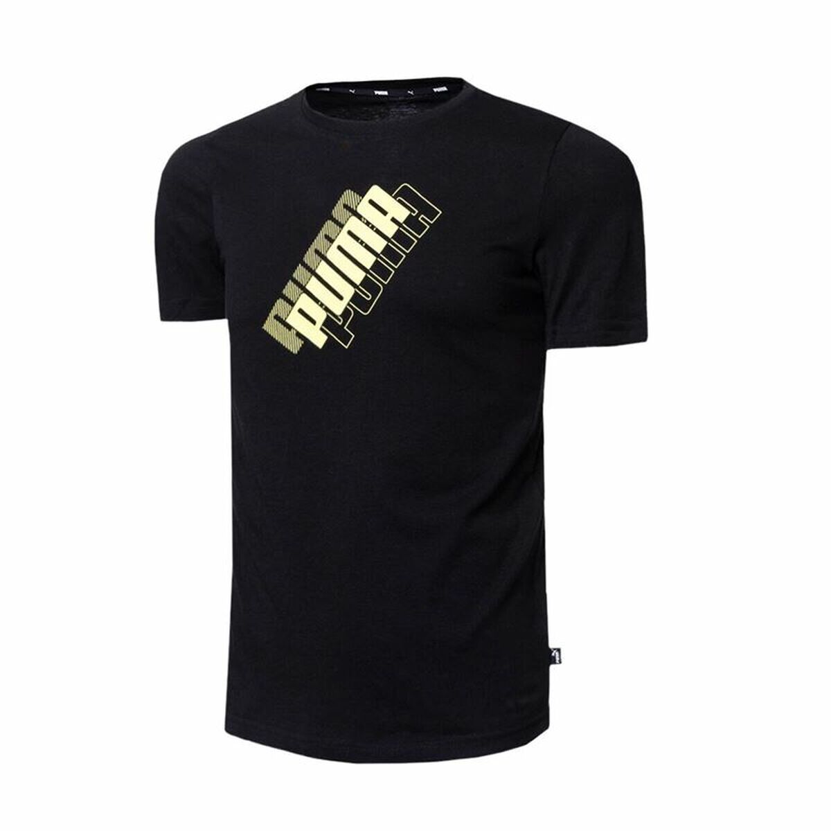 Children’s Short Sleeve T-Shirt Puma Power Logo Black-0