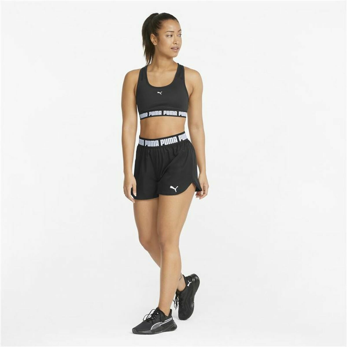 Sports Shorts for Women Puma Train Strong Woven Black-0