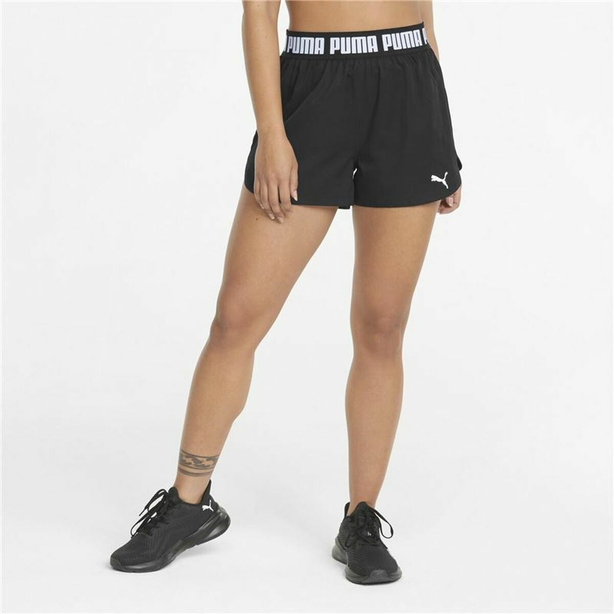 Sports Shorts for Women Puma Train Strong Woven Black-3