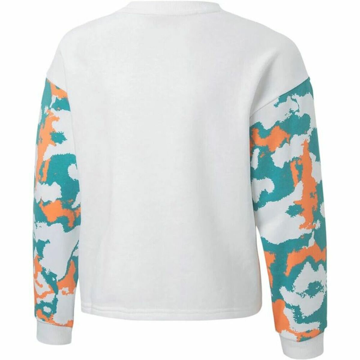 Hoodless Sweatshirt for Girls Puma Alpha Crew G White-4