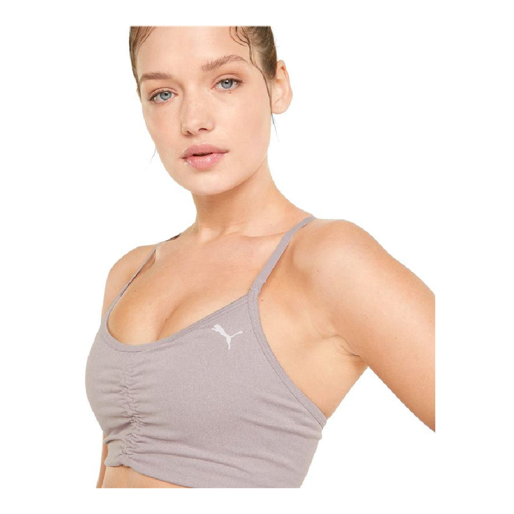 Sports Bra Puma Low Impact Studio Foundation Grey Light mauve-3