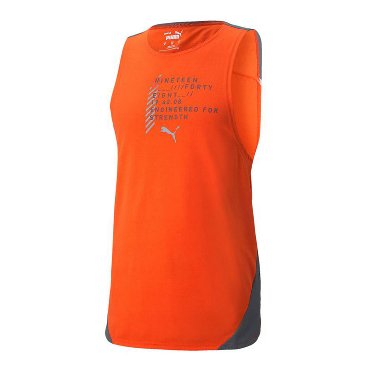 Men’s Short Sleeve T-Shirt Puma Train Everfresh Tank Orange-0