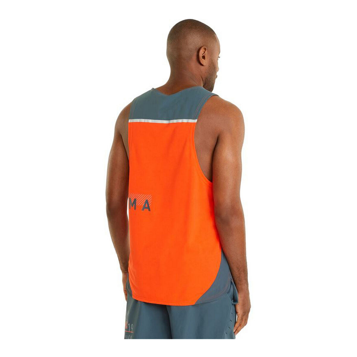 Men’s Short Sleeve T-Shirt Puma Train Everfresh Tank Orange-8