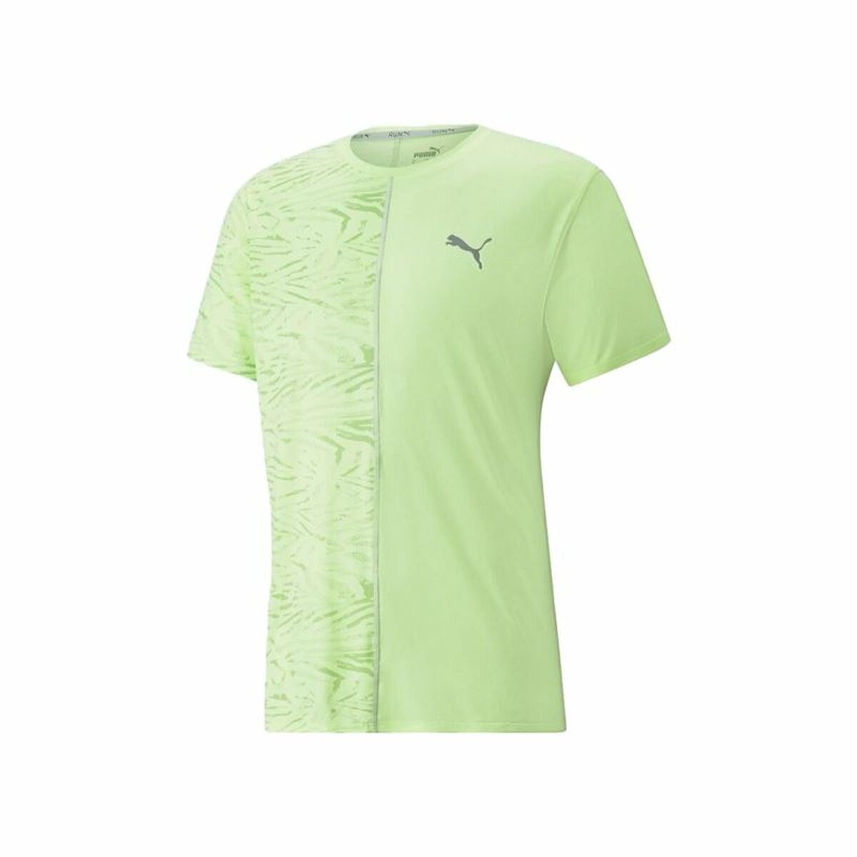 Short-sleeve Sports T-shirt Puma Run Graphic Lime green-0