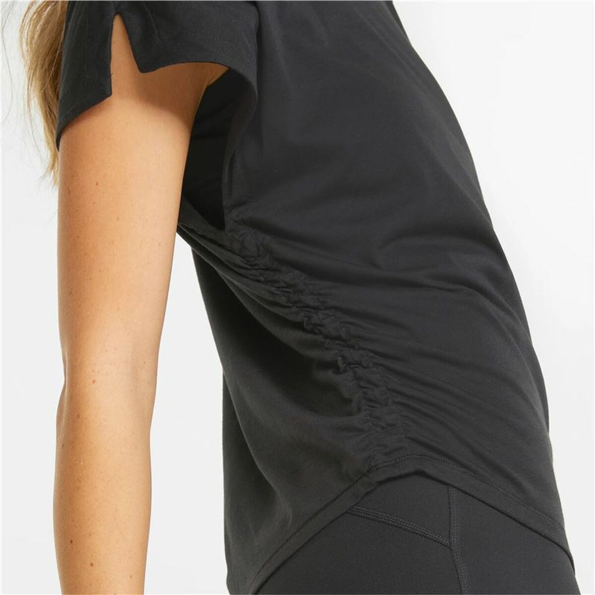 Women’s Short Sleeve T-Shirt Puma Studio Foundation Black-1