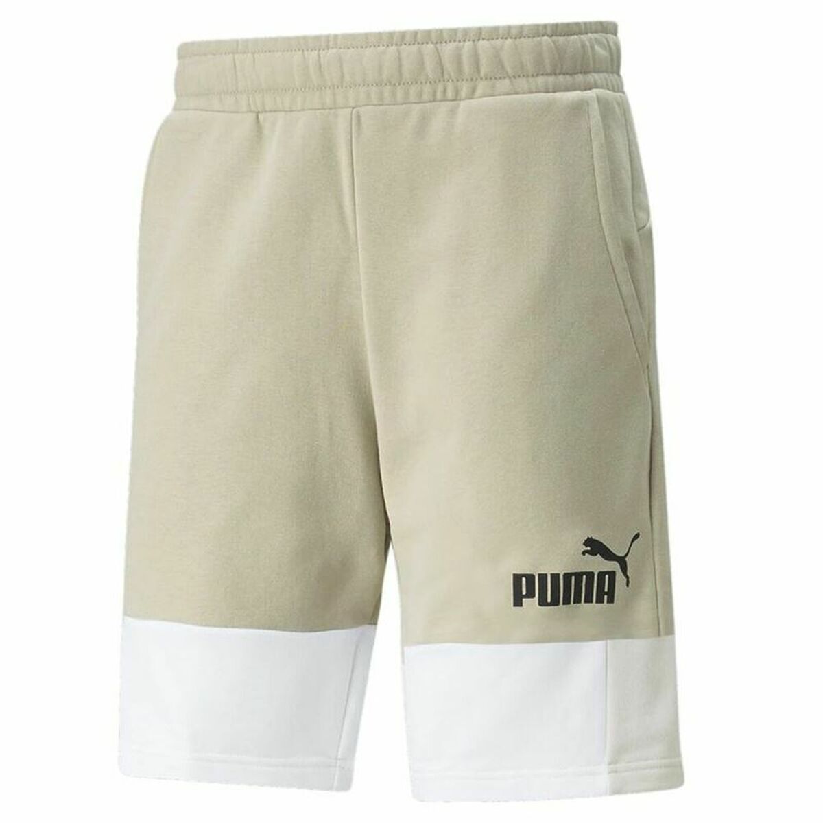 Men's Sports Shorts Puma Essential+ Block Beige-0