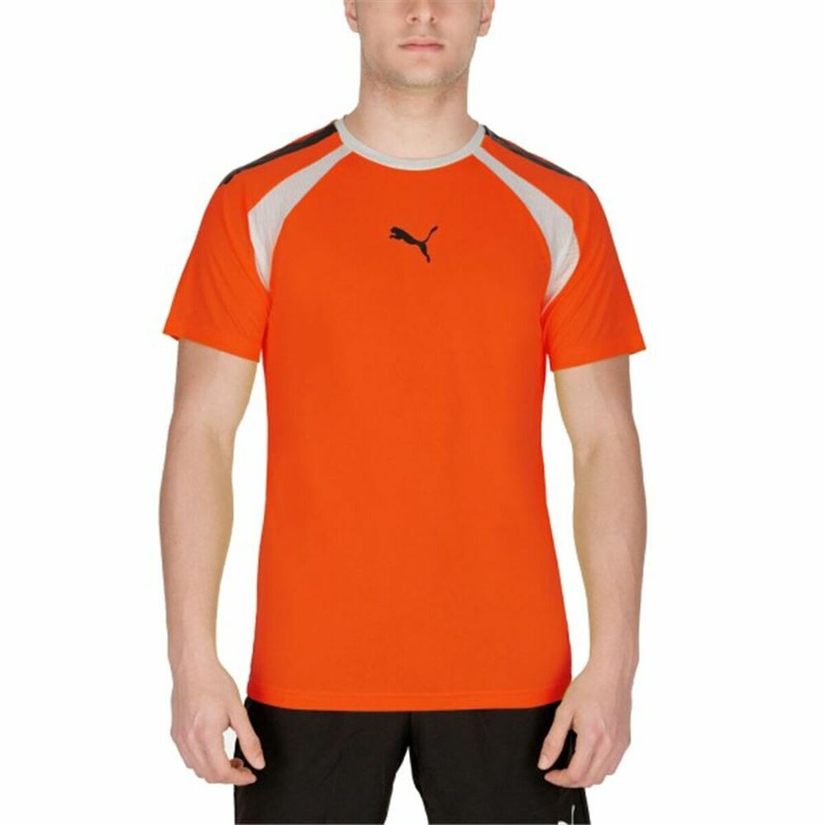 Men’s Short Sleeve T-Shirt Puma TeamLIGA Orange Men-3