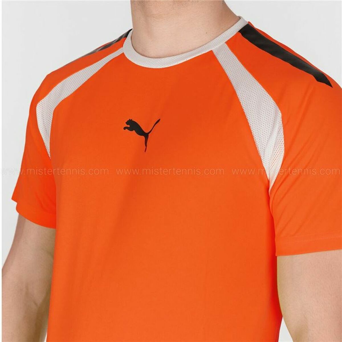 Men’s Short Sleeve T-Shirt Puma TeamLIGA Orange Men-7