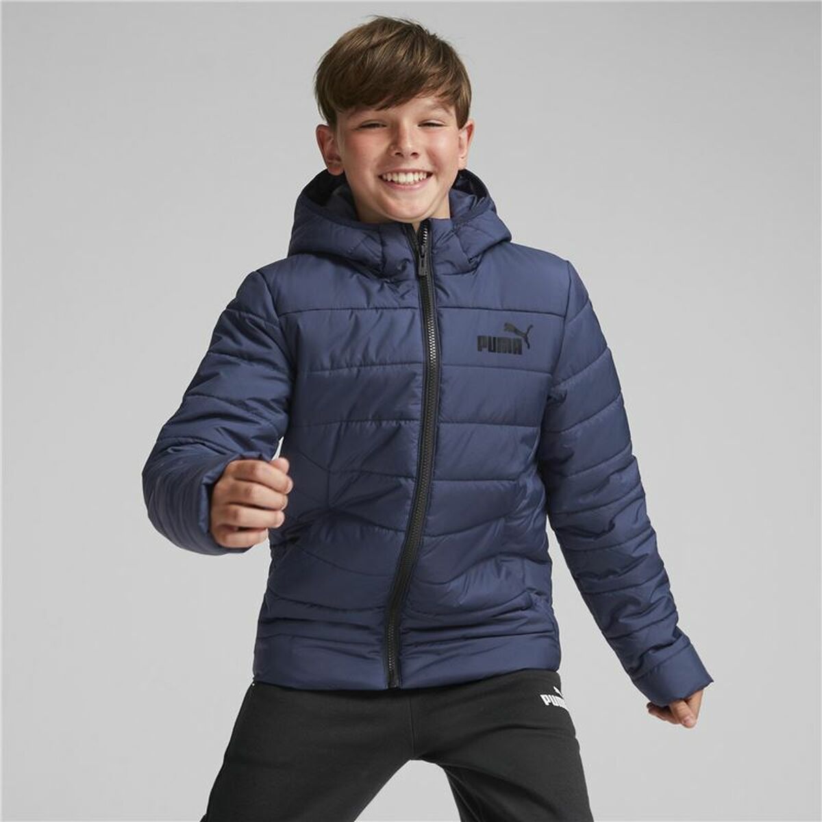 Children's Sports Jacket Puma Essodeddded Dark blue-4