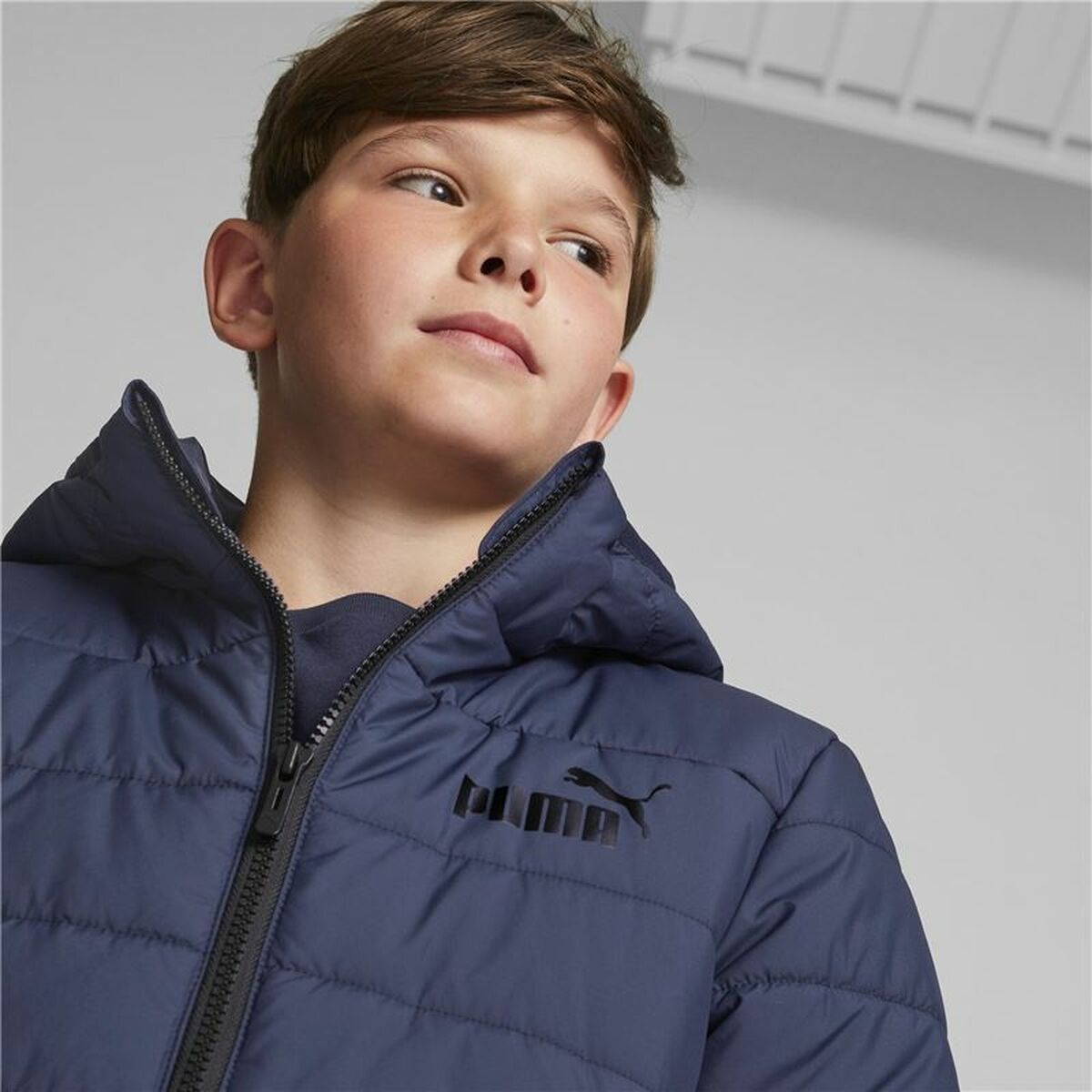 Children's Sports Jacket Puma Essodeddded Dark blue-1