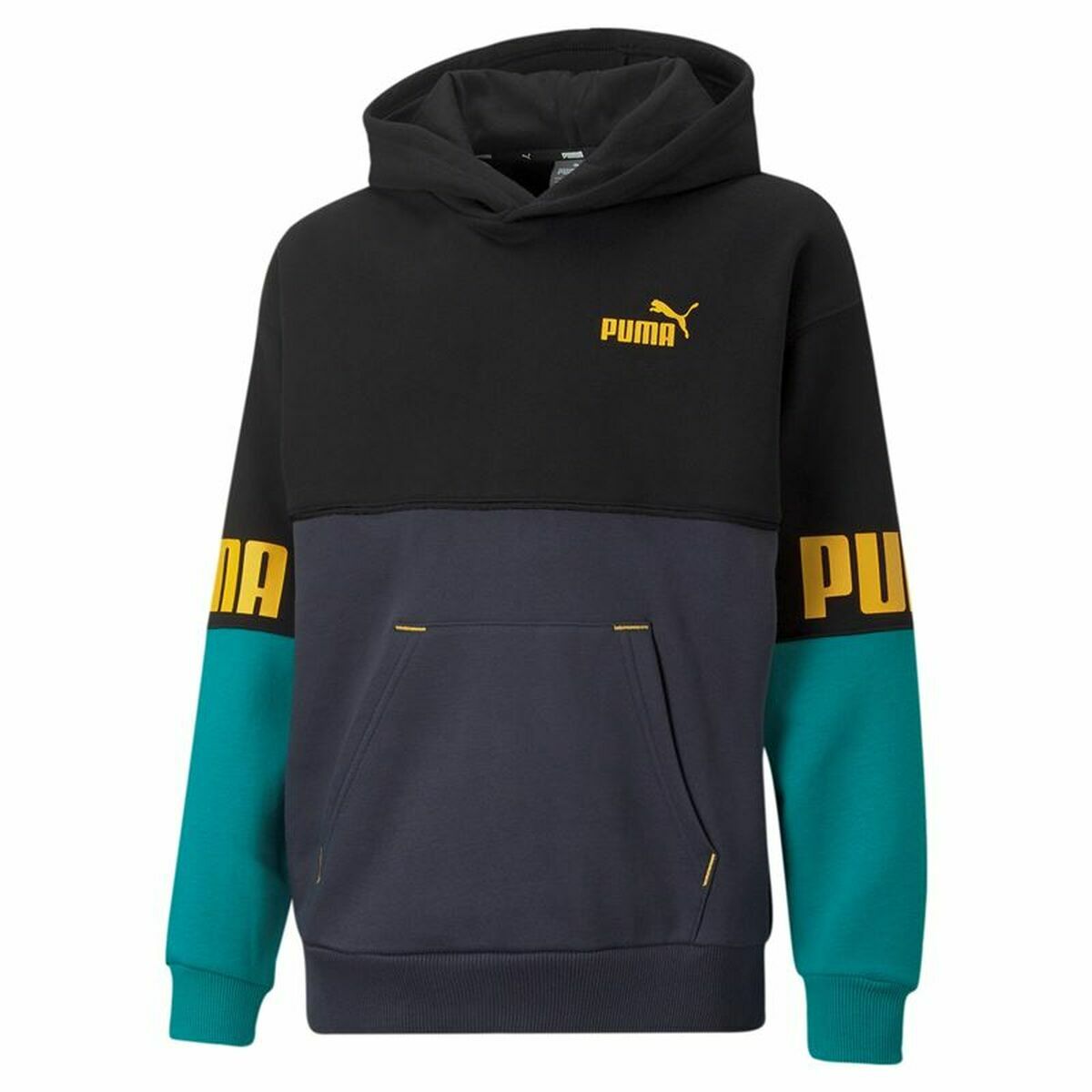 Children’s Sweatshirt Puma Green Black-0