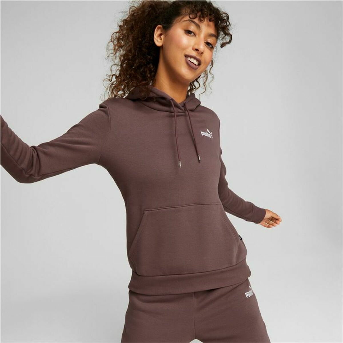 Women’s Hoodie Puma Brown-1