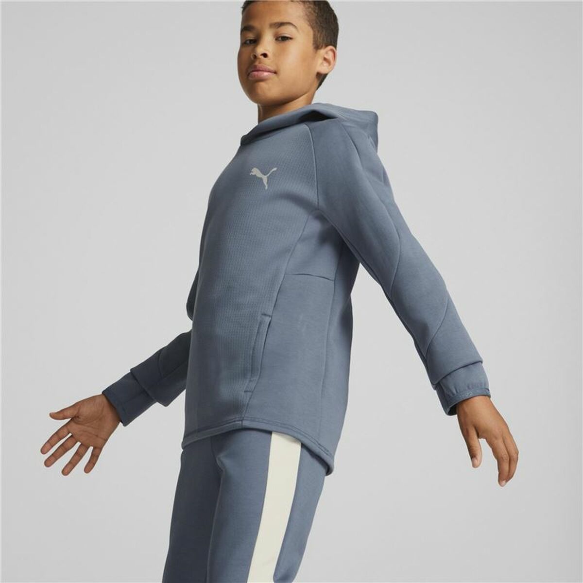 Unisex Hoodie Puma Evostripe Youth Blue-7