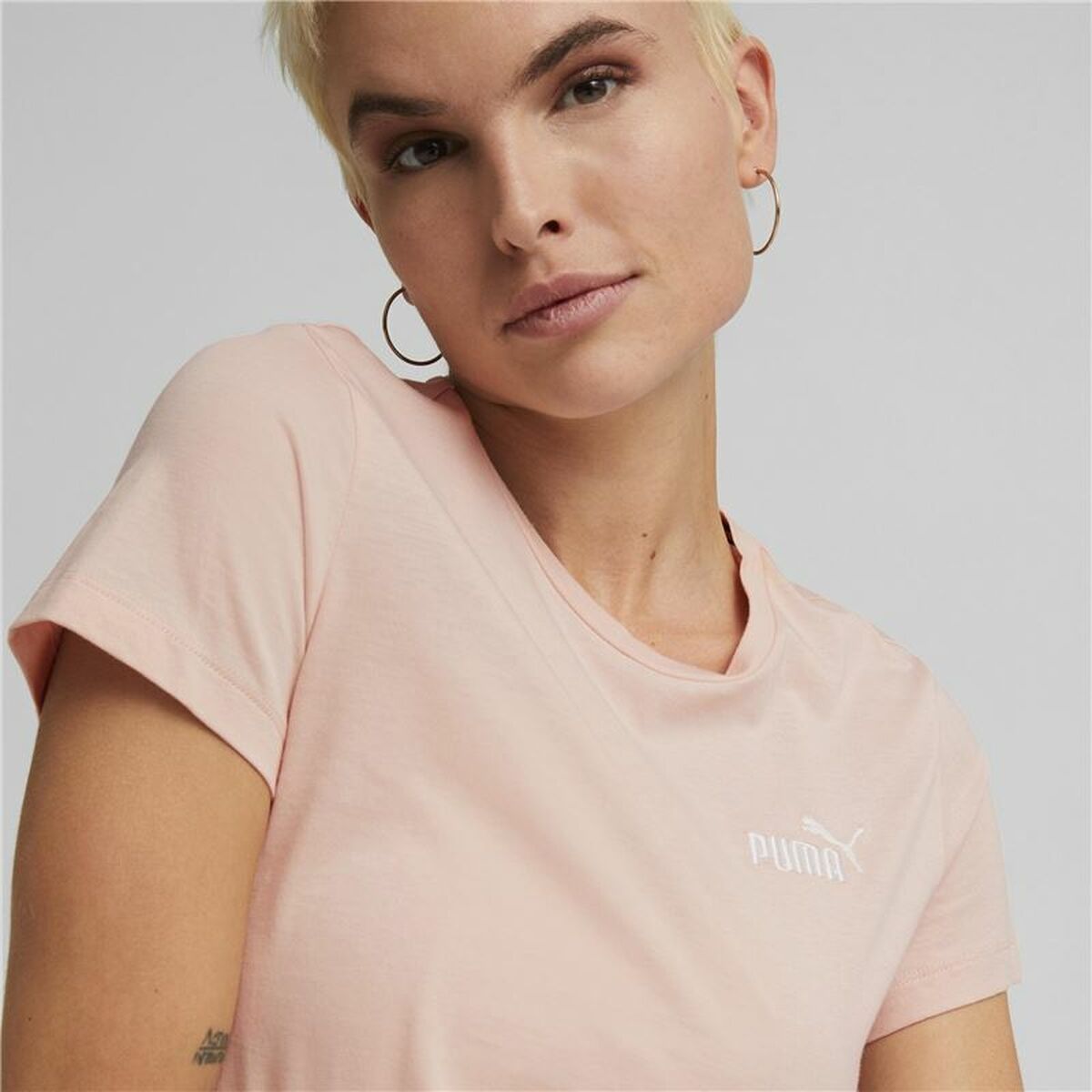 Women’s Short Sleeve T-Shirt Puma Light Pink-3