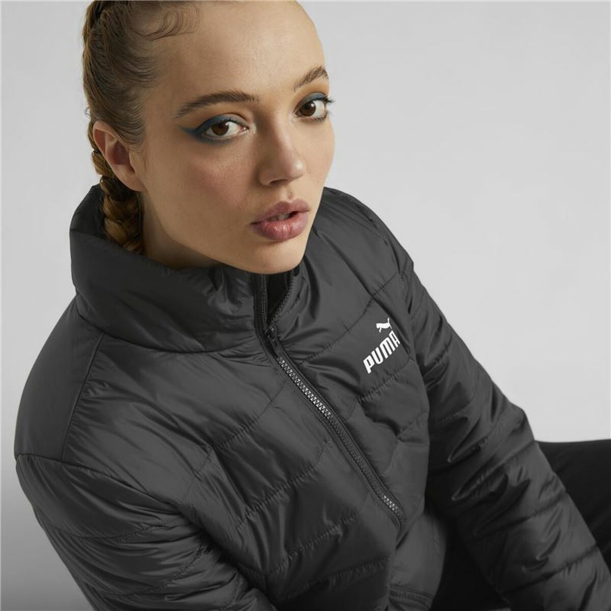 Women's Sports Jacket Puma Essentials Black-5