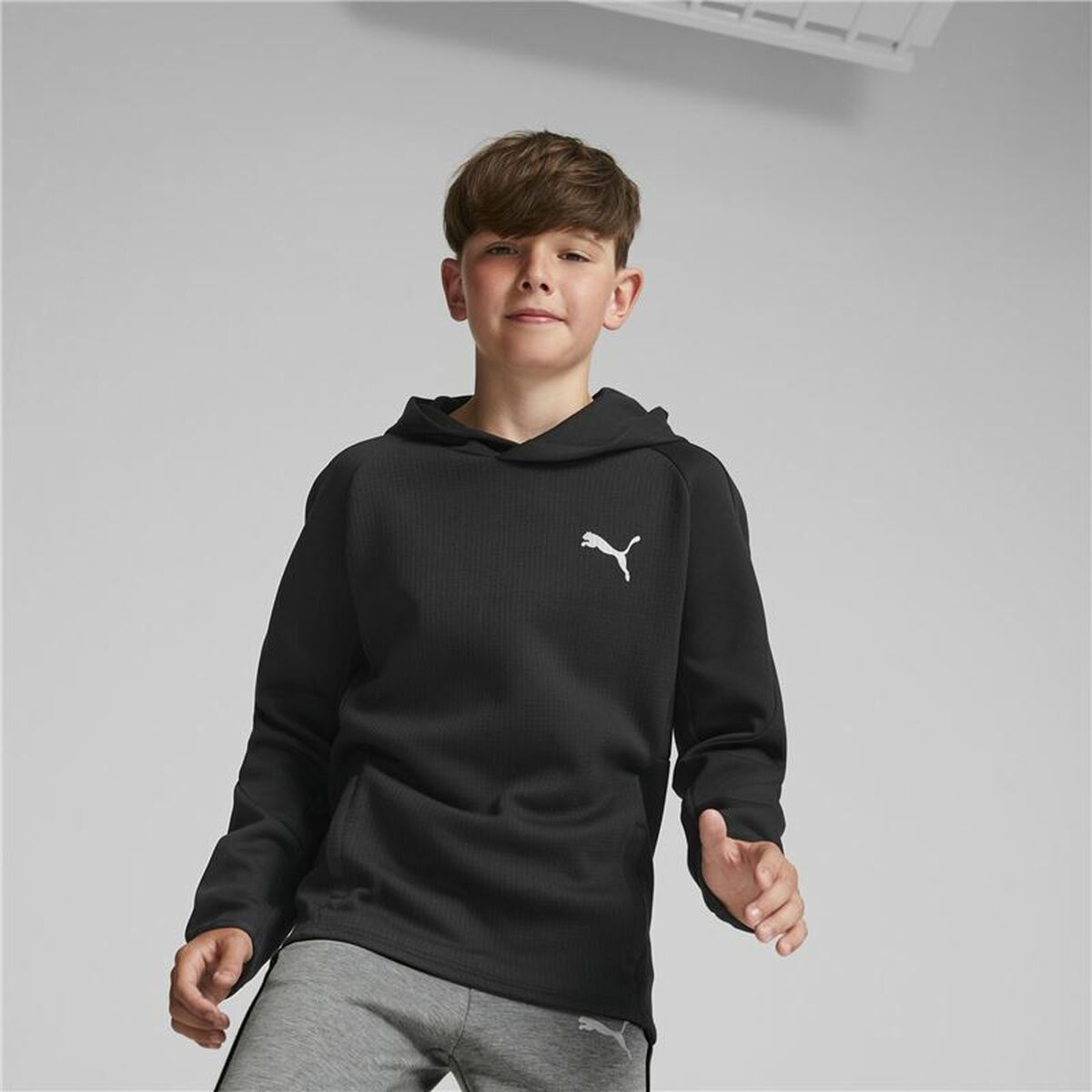 Unisex Hoodie Puma Evostripe Youth Black-8