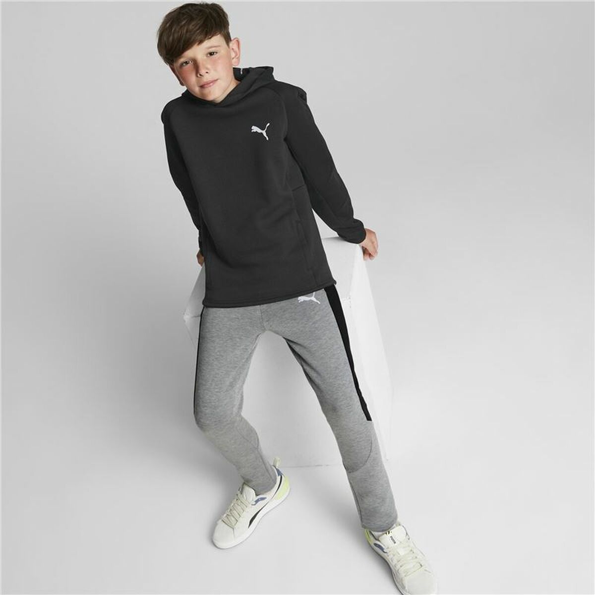 Unisex Hoodie Puma Evostripe Youth Black-5