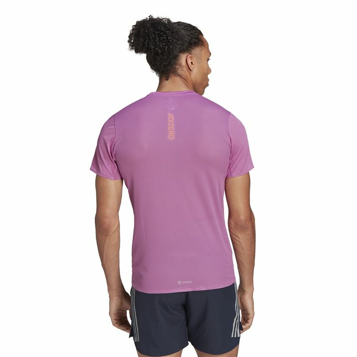 Men’s Short Sleeve T-Shirt Adidas Adizero Speed Dark pink-4