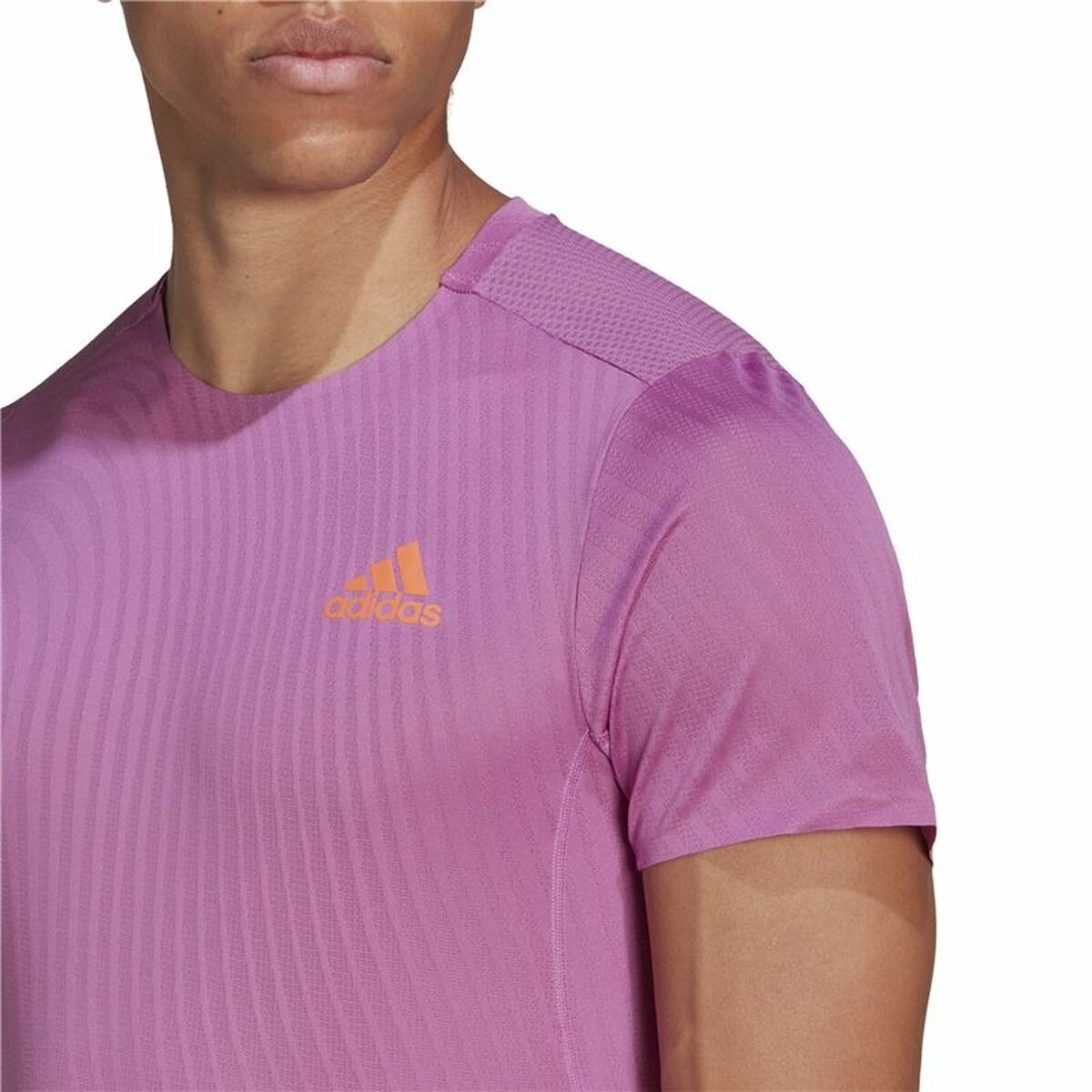 Men’s Short Sleeve T-Shirt Adidas Adizero Speed Dark pink-2