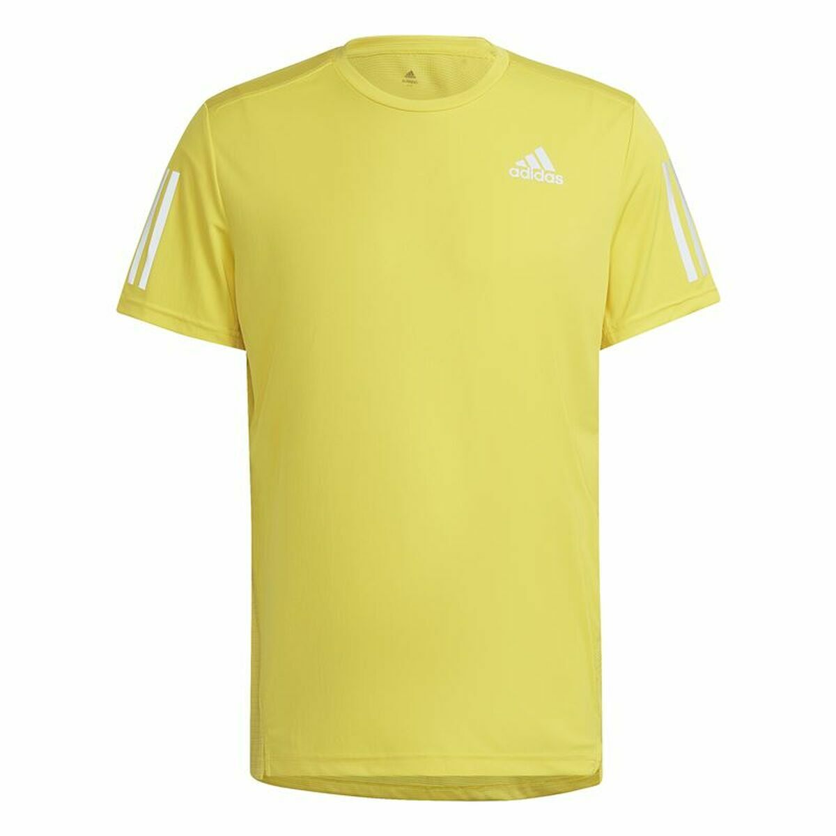 Men’s Short Sleeve T-Shirt Adidas  Graphic Tee Shocking Yellow-1