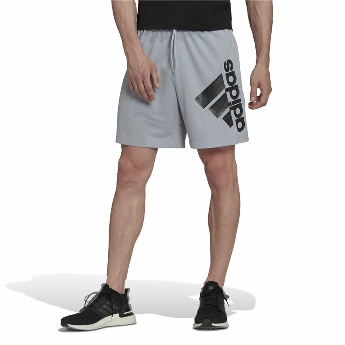 Men's Sports Shorts Adidas Big Badge Of Sport Grey 9"-6