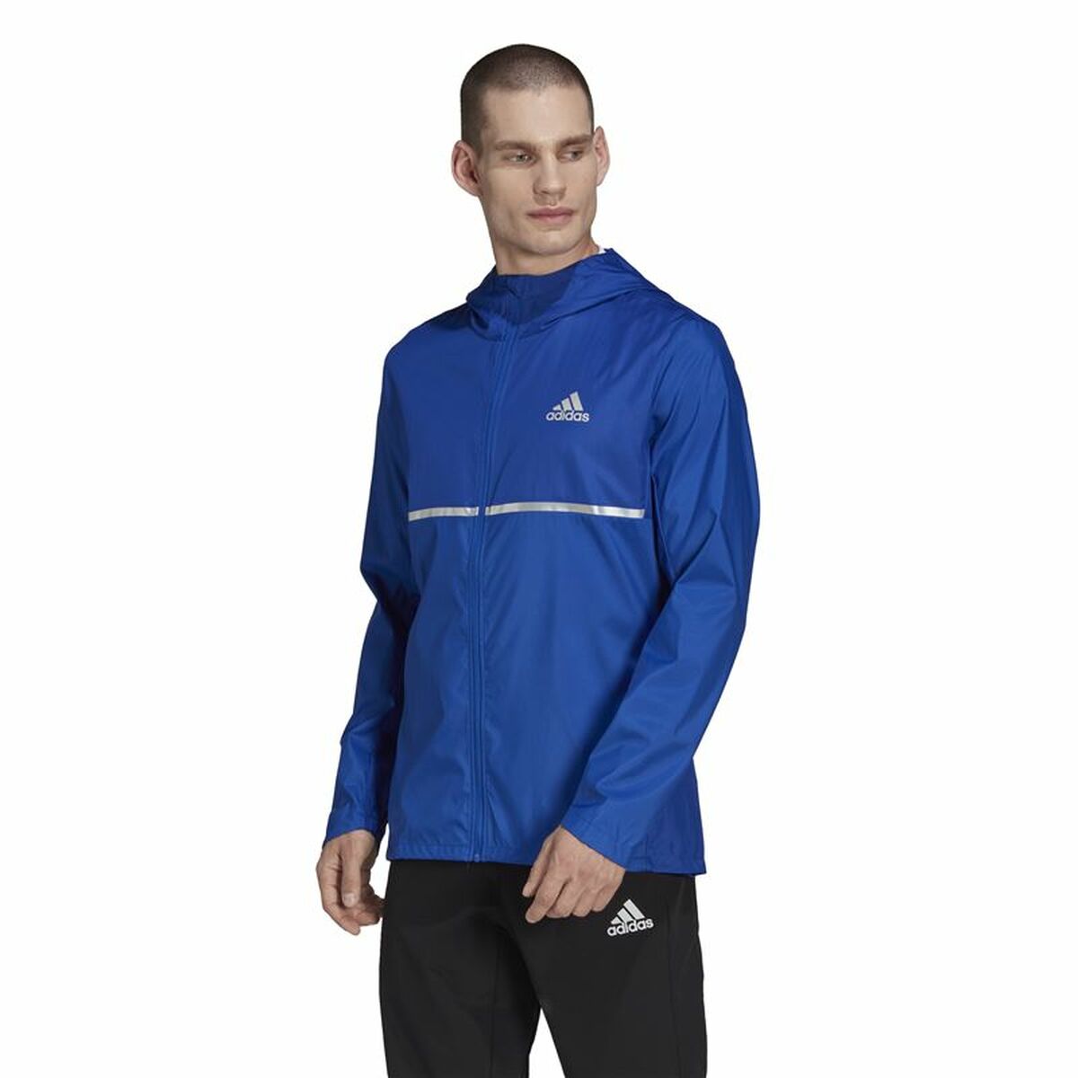 Men's Sports Jacket Adidas Own the Run Blue-7