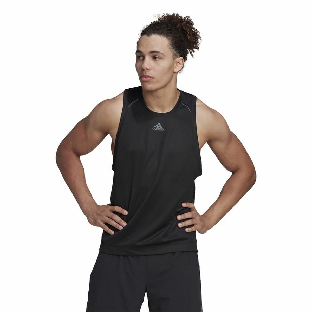 Men's Sleeveless T-shirt Adidas HIIT Spin Training Black-5