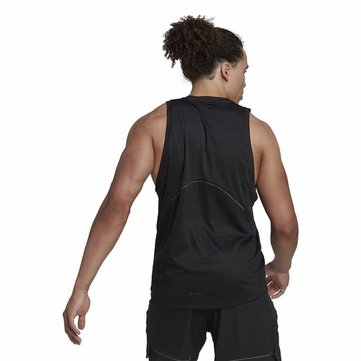 Men's Sleeveless T-shirt Adidas HIIT Spin Training Black-9