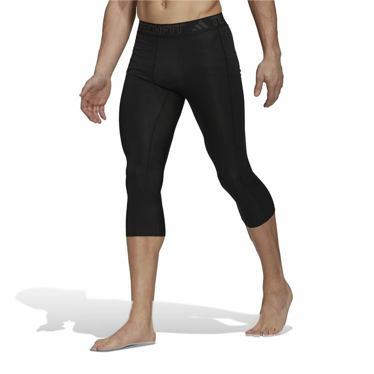 Sports Leggings for Men Adidas Tech fit 7/8 Black-5