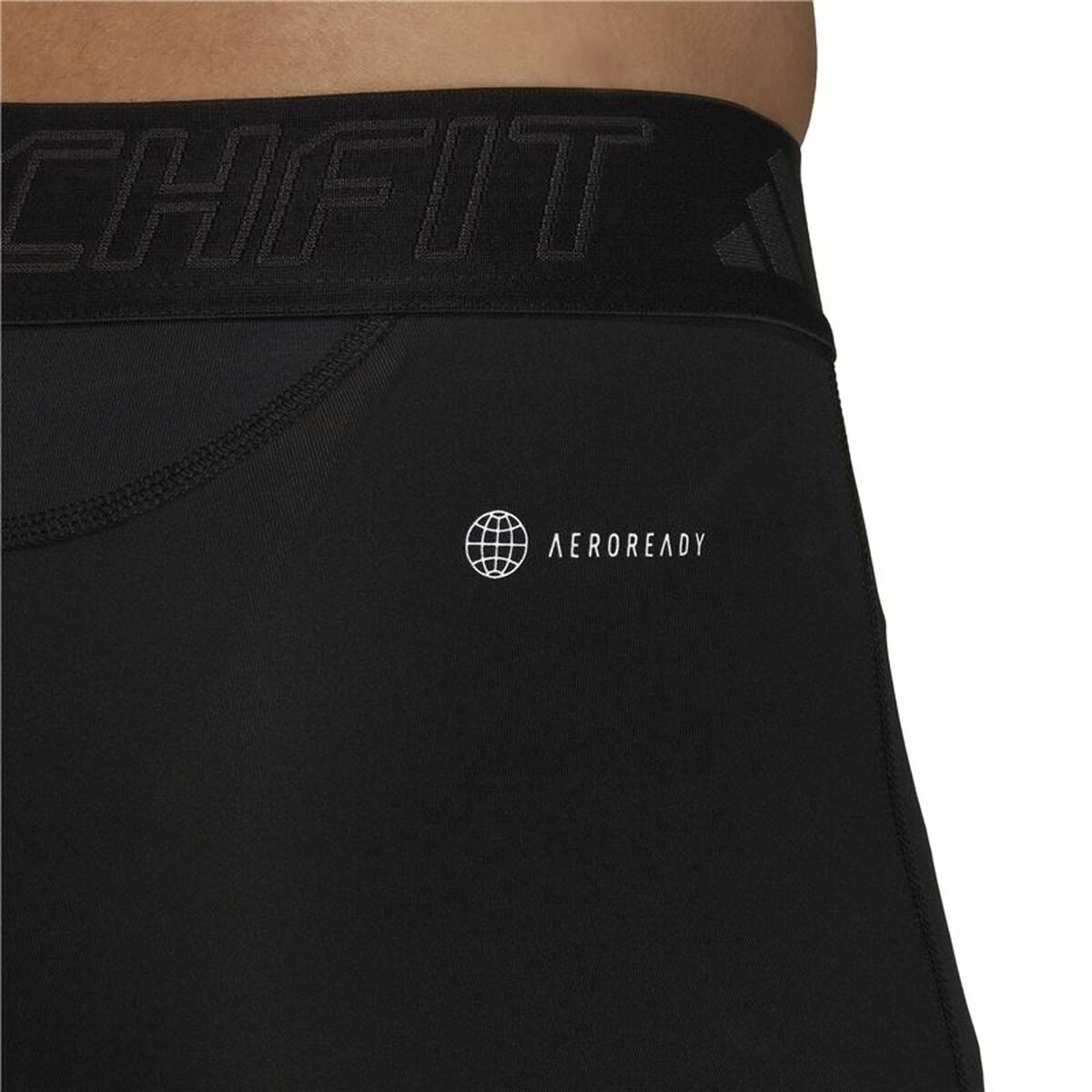 Sports Leggings for Men Adidas Tech fit 7/8 Black-2