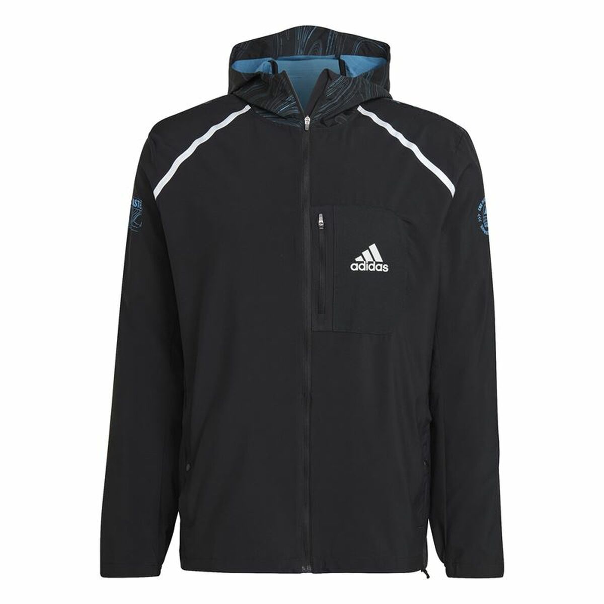 Men's Sports Jacket Adidas Marathon For the Oceans Black-0