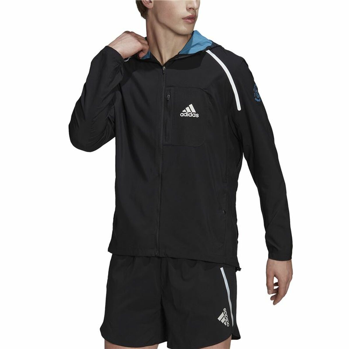 Men's Sports Jacket Adidas Marathon For the Oceans Black-6